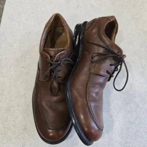 🐢 Clarks Coulson Leather Oxfords Mens Size 11.5 Walking Loafers. Brown