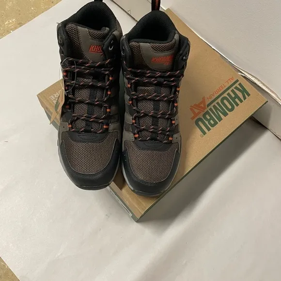 - Khombu Atwood Brown lace up hiking boots Size 9m