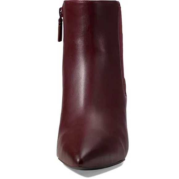 😍 NIB New Cole Haan Go To Park Bloodstone Leather Heeled Ankle Boots Bootie 5.5