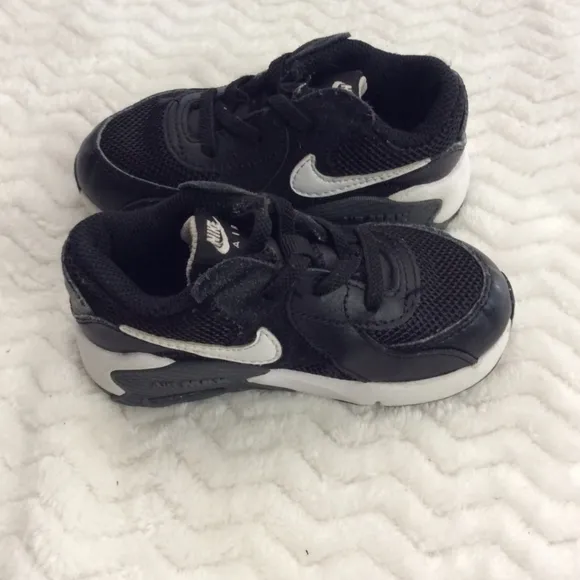 2 Nike AirMax Excee Unisex Black/White/Gray Toddlers Sneakers Size 7C &amp; 5C