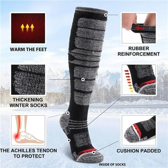 2/3 Pack Winter Ski Socks Men Women , Snowboarding socks for skiing