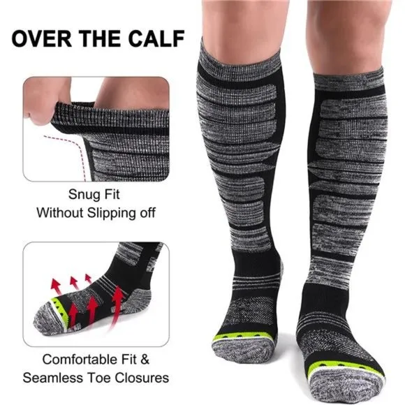 2/3 Pack Winter Ski Socks Men Women , Snowboarding socks for skiing
