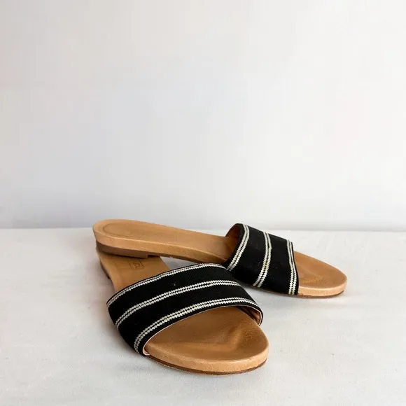 3 FOR $50! 🎁 HARI MARI Sydney Black Slide Beach Sandals Sz. 8