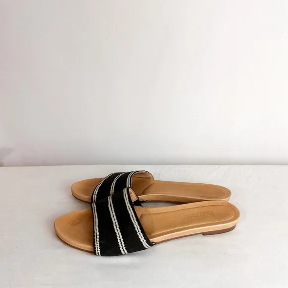 3 FOR $50! 🎁 HARI MARI Sydney Black Slide Beach Sandals Sz. 8