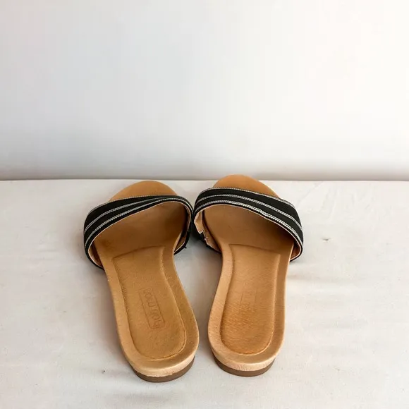 3 FOR $50! 🎁 HARI MARI Sydney Black Slide Beach Sandals Sz. 8
