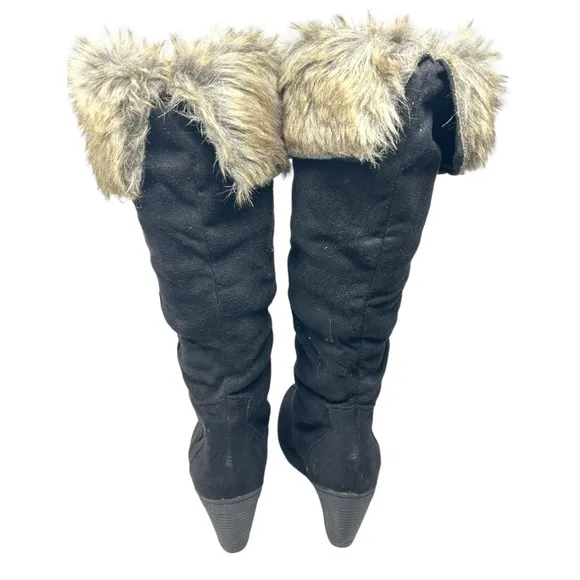 3 Styles High Heels Fur Winter Boots