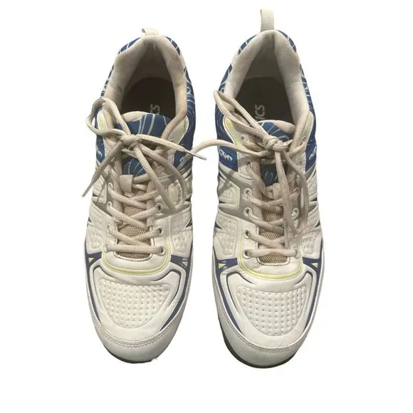 Acacia Mens‎ Dinkshot 31-060 White Royal Pickleball Sneakers Sz 12 Excellent