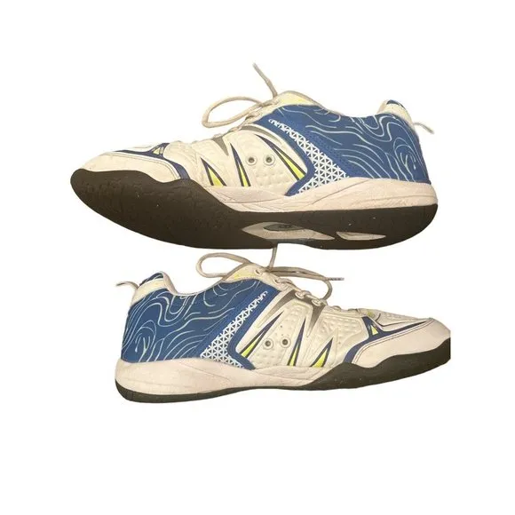 Acacia Mens‎ Dinkshot 31-060 White Royal Pickleball Sneakers Sz 12 Excellent