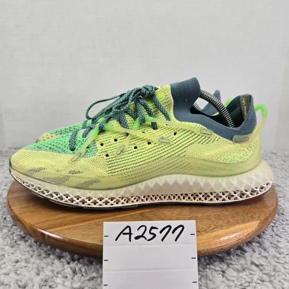 Adidas 4D Fusio Semi Frozen Yellow Athletic Gym Daily Sneakers Mens 9 FY3603