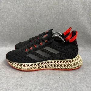 Adidas 4DFWD Men Shoe Size 6.5 Black Solar Red Low Top Athletic Running Sneakers