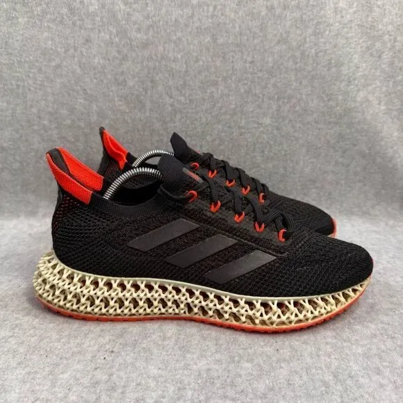 Adidas 4DFWD Men Shoe Size 6.5 Black Solar Red Low Top Athletic Running Sneakers