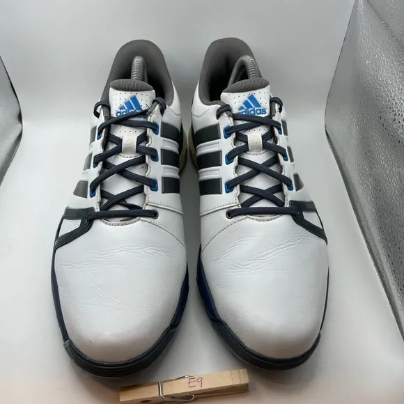 Adidas Adipower Boost 2 men’s white leather golf sneakers size 9