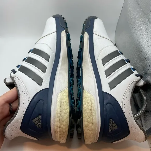Adidas Adipower Boost 2 men’s white leather golf sneakers size 9