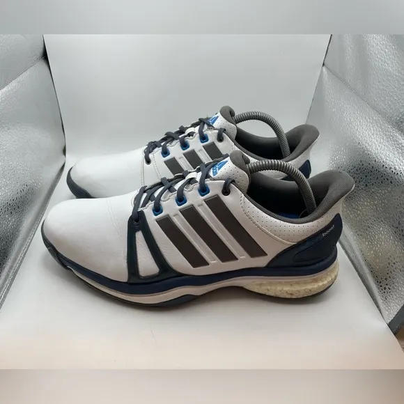 Adidas Adipower Boost 2 men’s white leather golf sneakers size 9