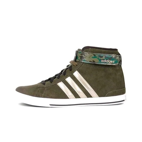 ADIDAS BBNEO DAILY TWIST MID-TOP WOMEN SNEAKER - GREEN SIZE 9 (NEW)