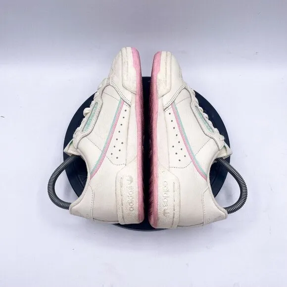 adidas Continental 80 Off White Pink sneakers Mens Size 5, womens 6