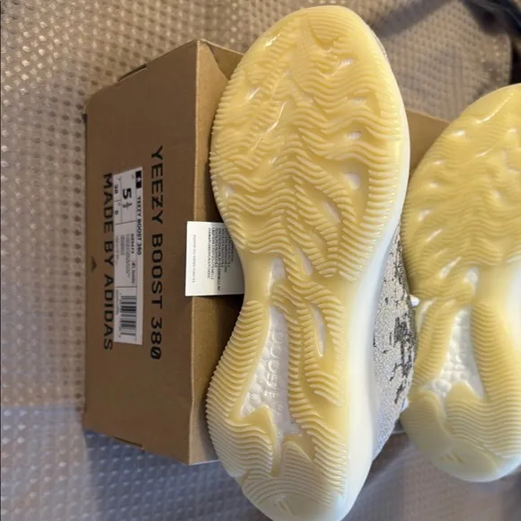 Adidas Cream and Gray Sneakers