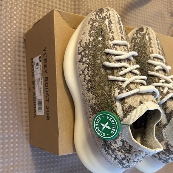 Adidas Cream and Gray Sneakers