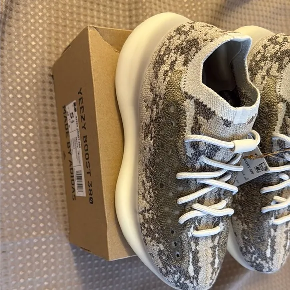 Adidas Cream and Gray Sneakers