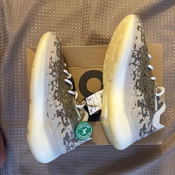 Adidas Cream and Gray Sneakers