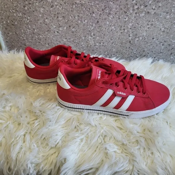 Adidas Daily 3.0 Men's Red And White Sneakers GY8116, Size 10