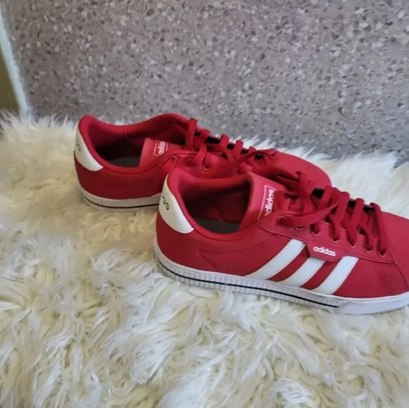 Adidas Daily 3.0 Men's Red And White Sneakers GY8116, Size 10