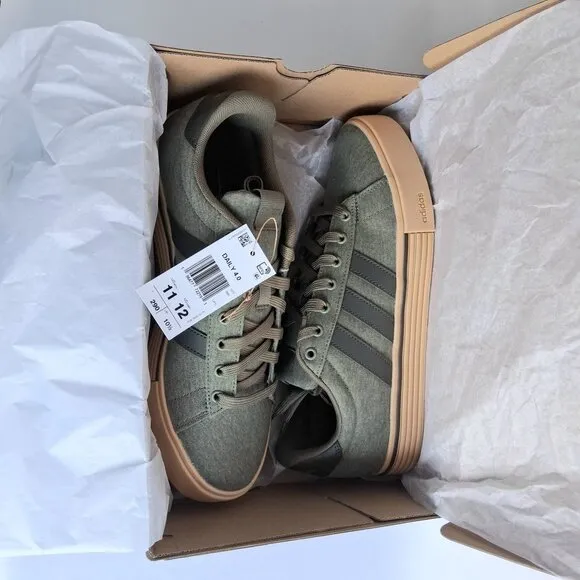 Adidas Daily 4.0 Mens Canvas Ortholite Low Top Casual Fashion Sneakers Shoes 11