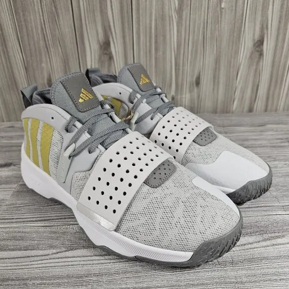 Adidas Dame 8 Extply Mid Light Solid Grey - IG8086 - Men's Size 10.5