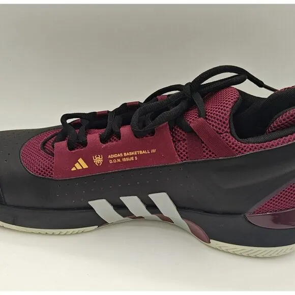 Adidas D.O.N Issue #5 Sneakers Men's Size 16 LHG029003 Maroon Black Sports