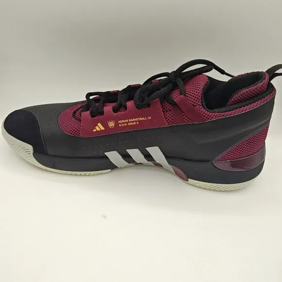 Adidas D.O.N Issue #5 Sneakers Men's Size 16 LHG029003 Maroon Black Sports