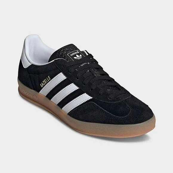 adidas Gazelle Indoor‎ Black White Gum Sneakers H06259 Men's Sizes 12.5