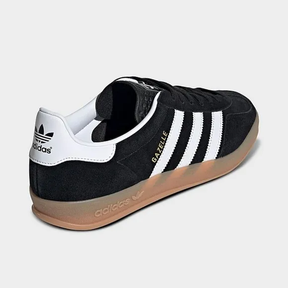 adidas Gazelle Indoor‎ Black White Gum Sneakers H06259 Men's Sizes 12.5