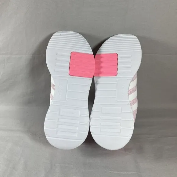 Adidas Girls Pink Racer TR21 Cloudfoam Lace Up Sneakers Shoe Size 6-NEW