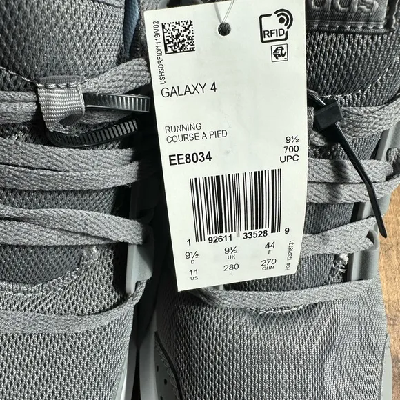 Adidas Gray and White Men's Sneakers