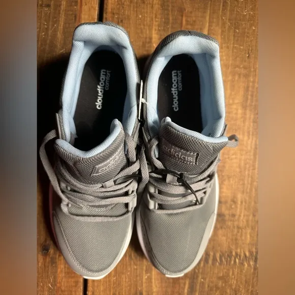 Adidas Gray and White Men's Sneakers