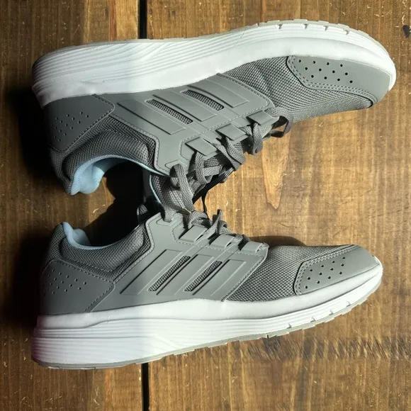 Adidas Gray and White Men's Sneakers