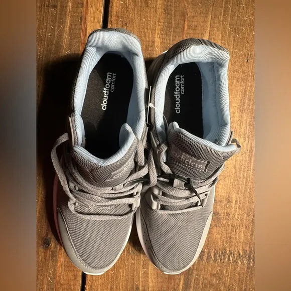 Adidas Gray and White Men's Sneakers