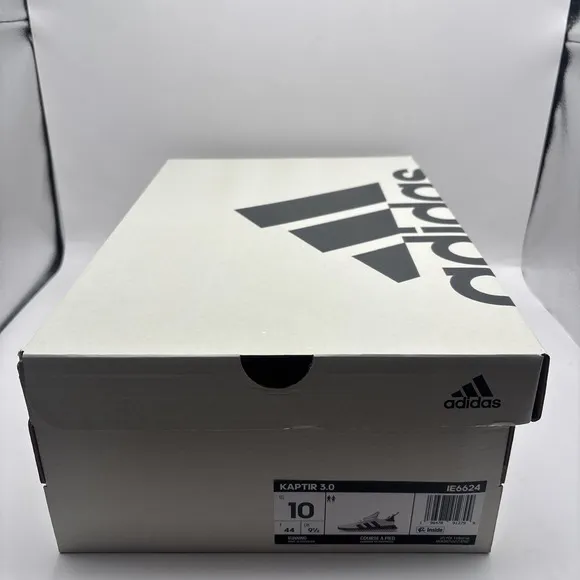 ADIDAS KAPTIR 3.0 RUNNING CASUAL SNEAKERS MEN'S SZ 10 WHITE BLACK IE6624 NIB
