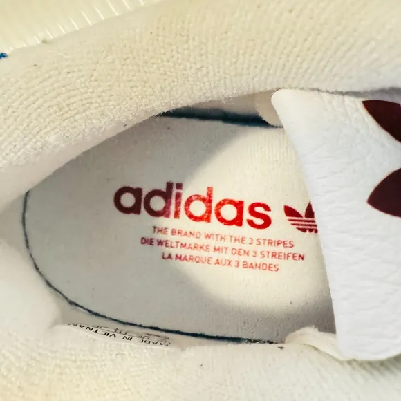 Adidas Mens 8 White Red Rivalry Low Sneakers Athletic Casual Shoes EF8729