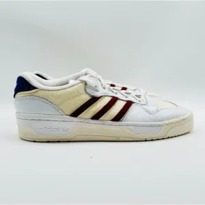Adidas Mens 8 White Red Rivalry Low Sneakers Athletic Casual Shoes EF8729