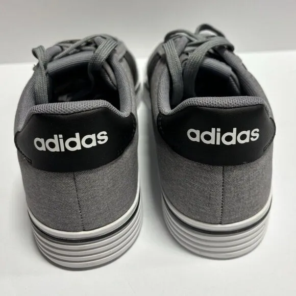 Adidas Men’s Daily 4.0 Gray Lace-Up Sneakers, Size 9.5 M
