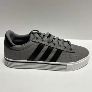 Adidas Men’s Daily 4.0 Gray Lace-Up Sneakers, Size 9.5 M