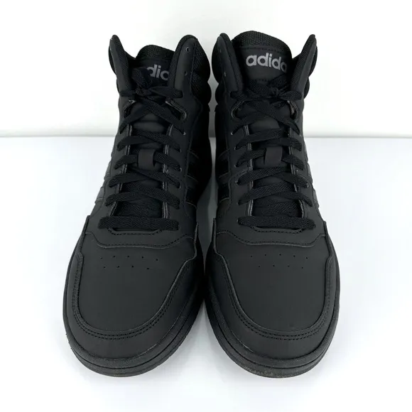 Adidas Men's Hoops 3.0 Mid Sneakers Black Size 9