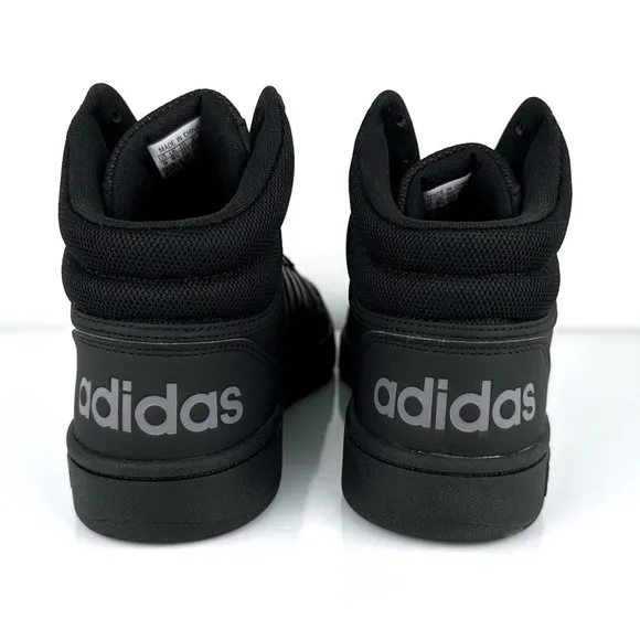 Adidas Men's Hoops 3.0 Mid Sneakers Black Size 9