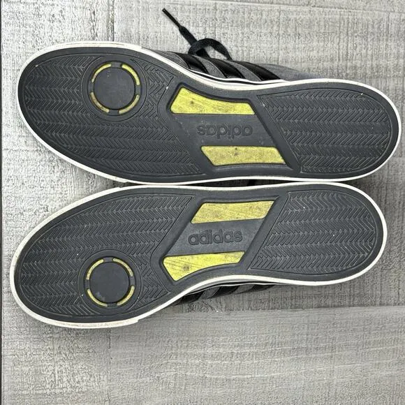 Adidas Mens Size 9.5 Neo Cloudfoam Super Daily Gray Black Canvas