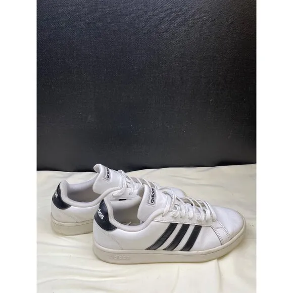 Adidas Mens White Black Sneakers Shoes SIze 11.5 SKU 6821