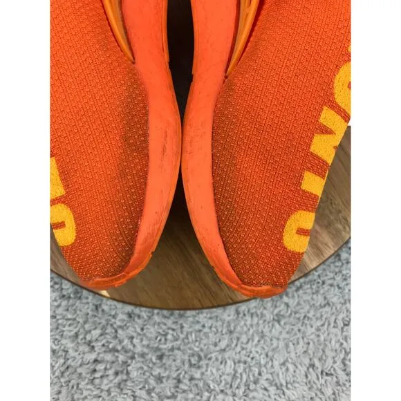 Adidas NMD Hu Pharrell Orange Casual Athletic Daily Sneakers Mens 6 GY0095