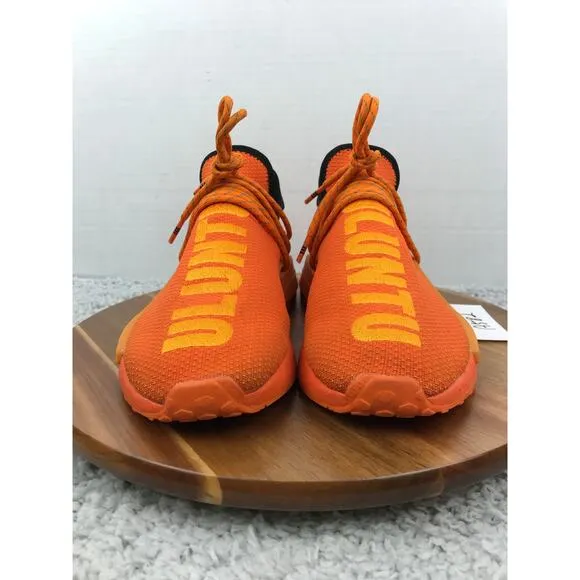 Adidas NMD Hu Pharrell Orange Casual Athletic Daily Sneakers Mens 6 GY0095
