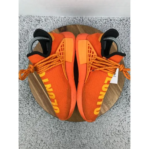 Adidas NMD Hu Pharrell Orange Casual Athletic Daily Sneakers Mens 6 GY0095