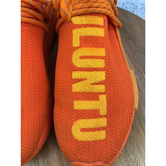 Adidas NMD Hu Pharrell Orange Casual Athletic Daily Sneakers Mens 6 GY0095